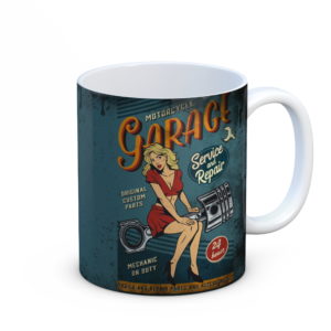 Vintage bögre "Garázs"