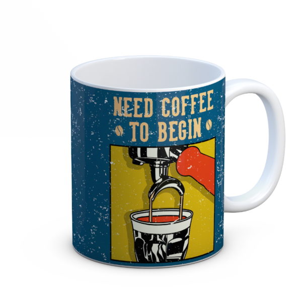 Vintage bögre "Need coffee"